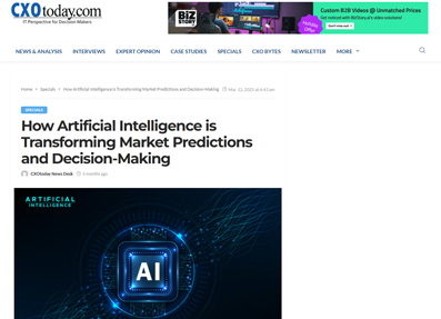 How Artificial Intelligence is transforming Market predictions and decision Making/ March 12, 2025