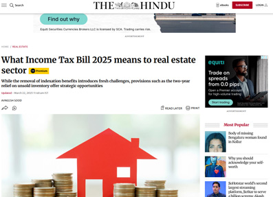 What Income Tax Bill 2025 means to real estate sector