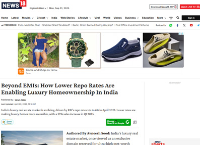 Beyond EMIs: How Lower Repo Rates Are Enabling Luxury Homeownership in India