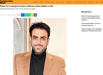 What rise in property prices indicate about Indian realty