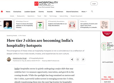 How tier 3 cities are becoming India’s hospitality hotspot