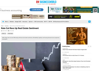 Rate Cut Revs Up Real Estate Sentiment