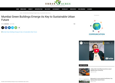 Mumbai Green Buildings Emerge as Key to Sustainable Urban Future