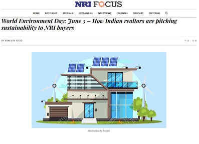 World Environment Day: June 5 – How Indian realtors are pitching sustainability to NRI buyers